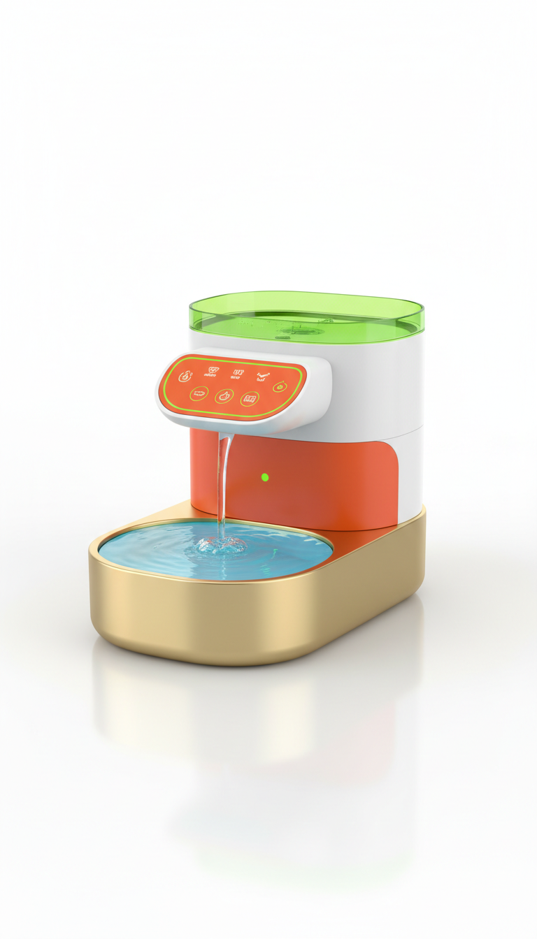 Smart pet water fountain sleek design