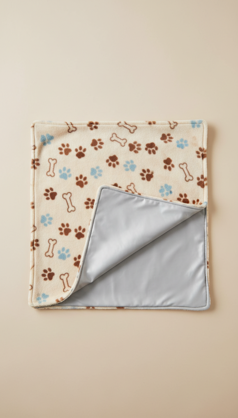 Thermal pet blanket flannel dual sided