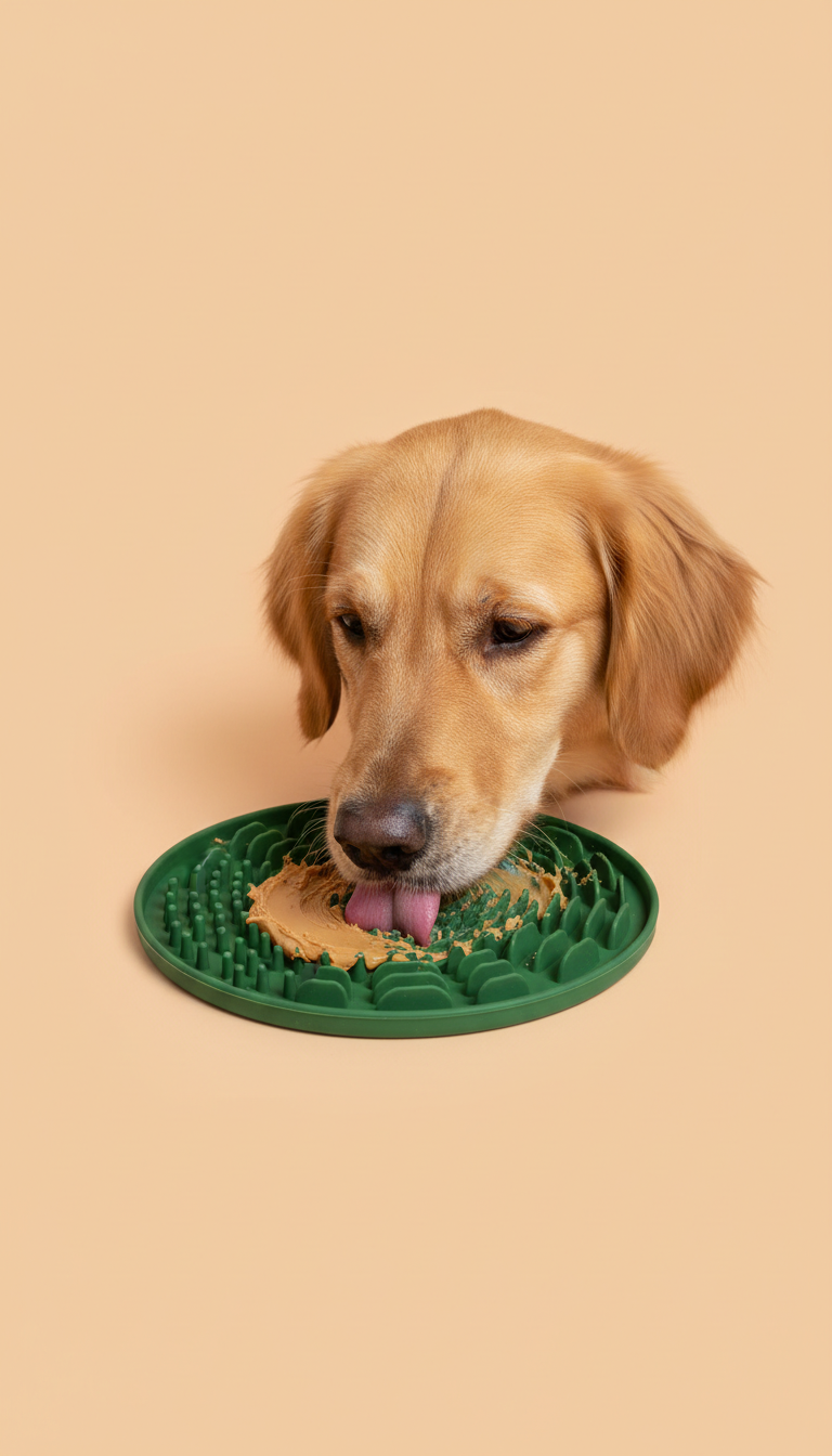 Lick mat deep moss color