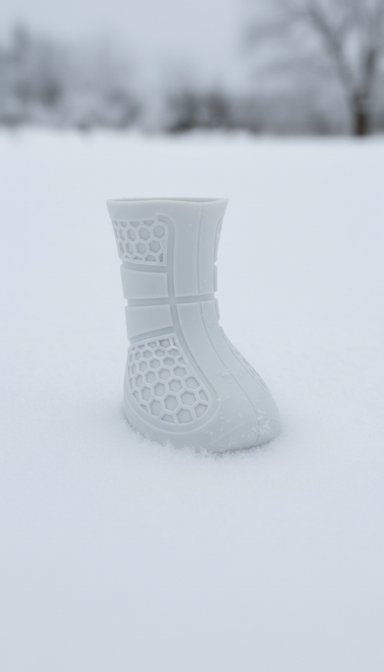 Dog snow boots insulated pair